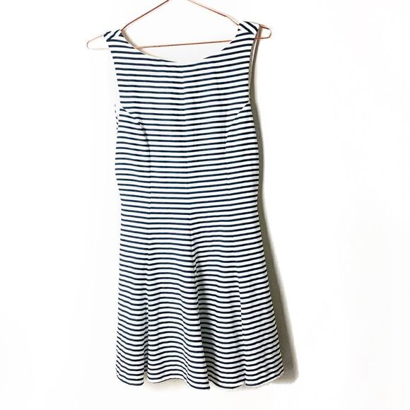 EUC Zara Trafaluc Stiped Fit and Flare Dress Small - Picture 1 of 6
